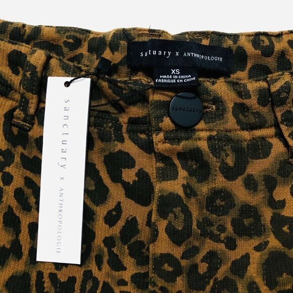 Sanctuary X Anthropologie Leopard Jogger Pants NEW - Picture 4 of 9